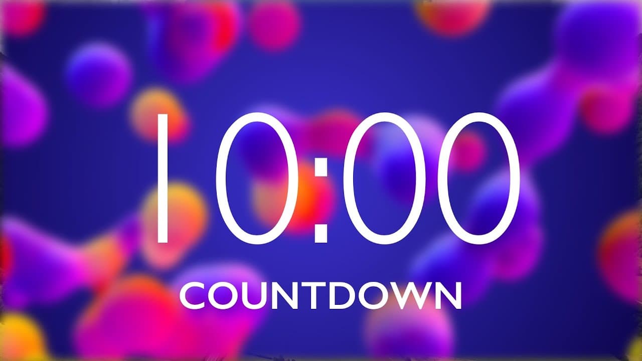 10 Minute Timer with Relaxing Music and Alarm – Lava Lamp Background