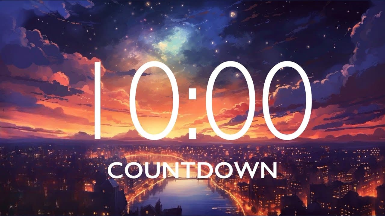 10 Minute Timer with Relaxing Music and Alarm, Version 2